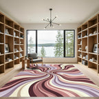 Tonal Swirl Vibe Abstract Rug