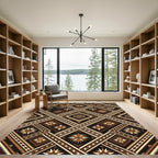 Earth Tones Tribal Star Medallion Rug