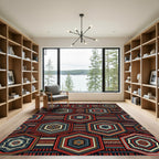 Bold Hexagon Geometric Tribal Rug