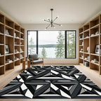Monochromatic Geometric Triangle Sharp Abstract Rug