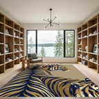 Bold Tiger Stripe Majestic Creature Rug