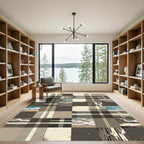 Tartan Beach Wave Panel Rug