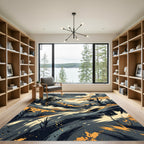 Abstract Brush Stroke Landscape Rug