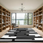 Monochromatic Abstract Stripe Rug