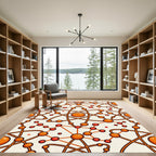 Atomic Orb And String Network Rug