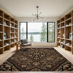 Regal Bronze Floral Koi Diamond Rug