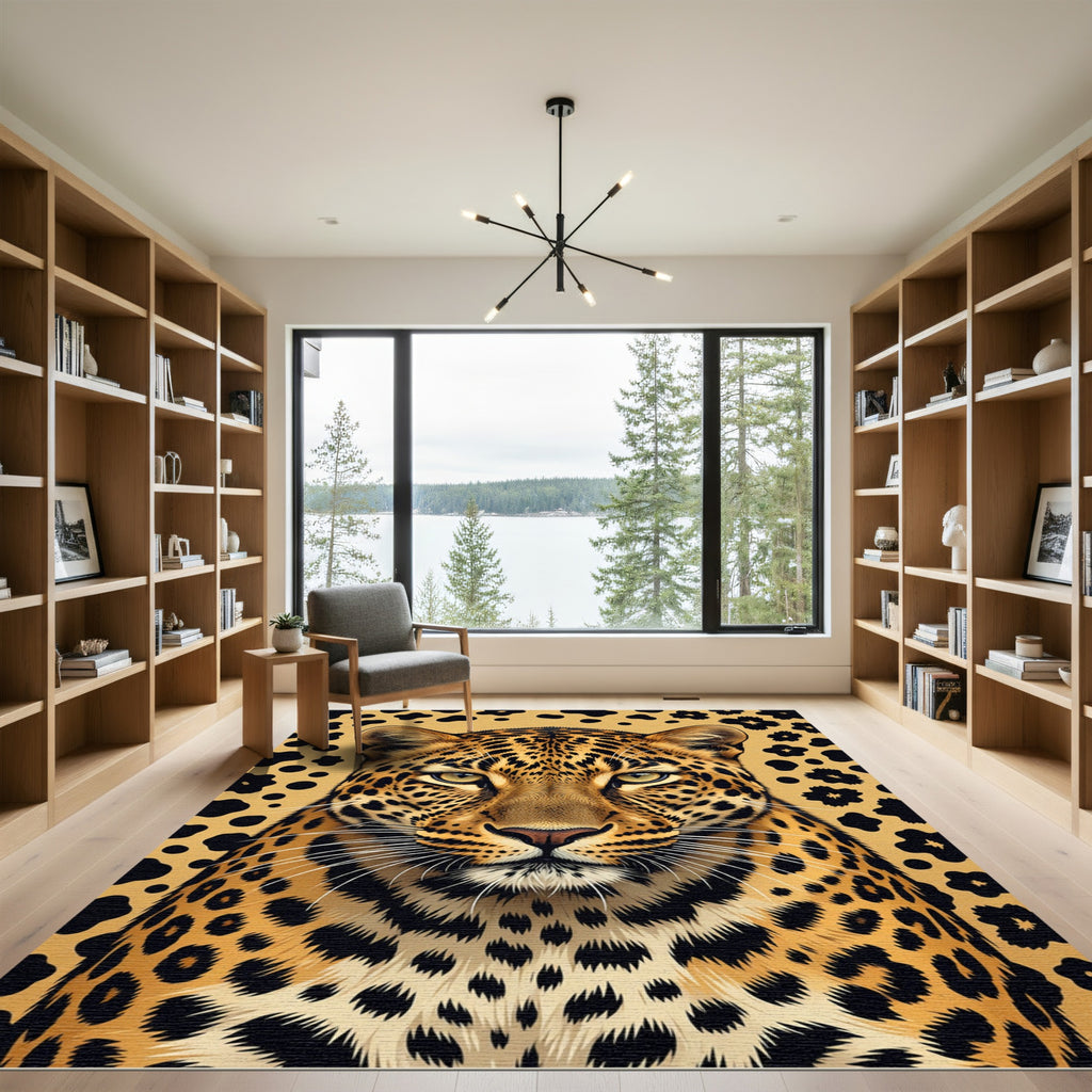 Bold Leopard Spot Aura Rug