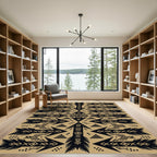 Tribal Arrow Earth Tone Geometric Rug