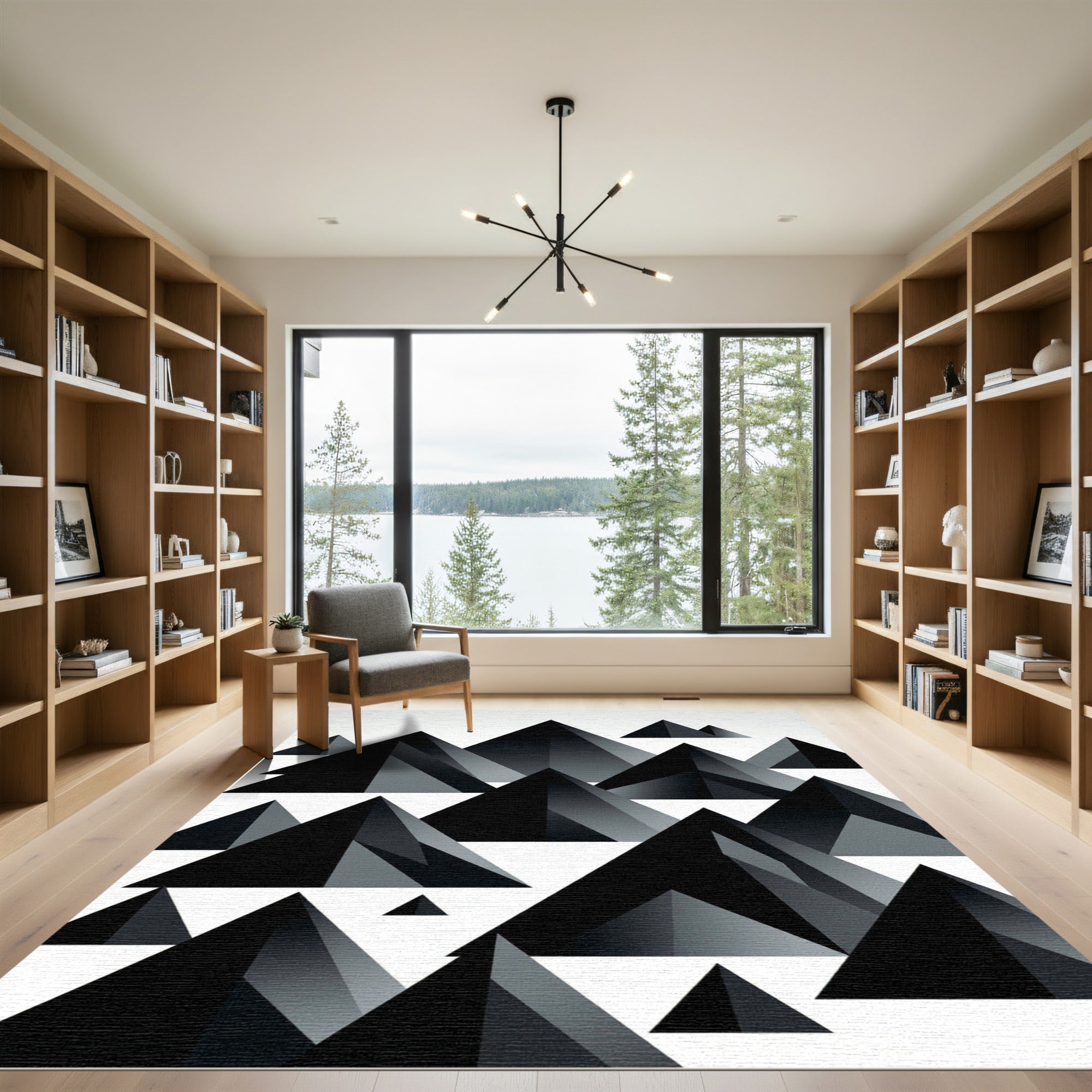 Monochromatic Geometric Peaks Rug