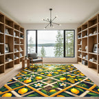 Sunny Lemon Trellis Botanical Garden Rug