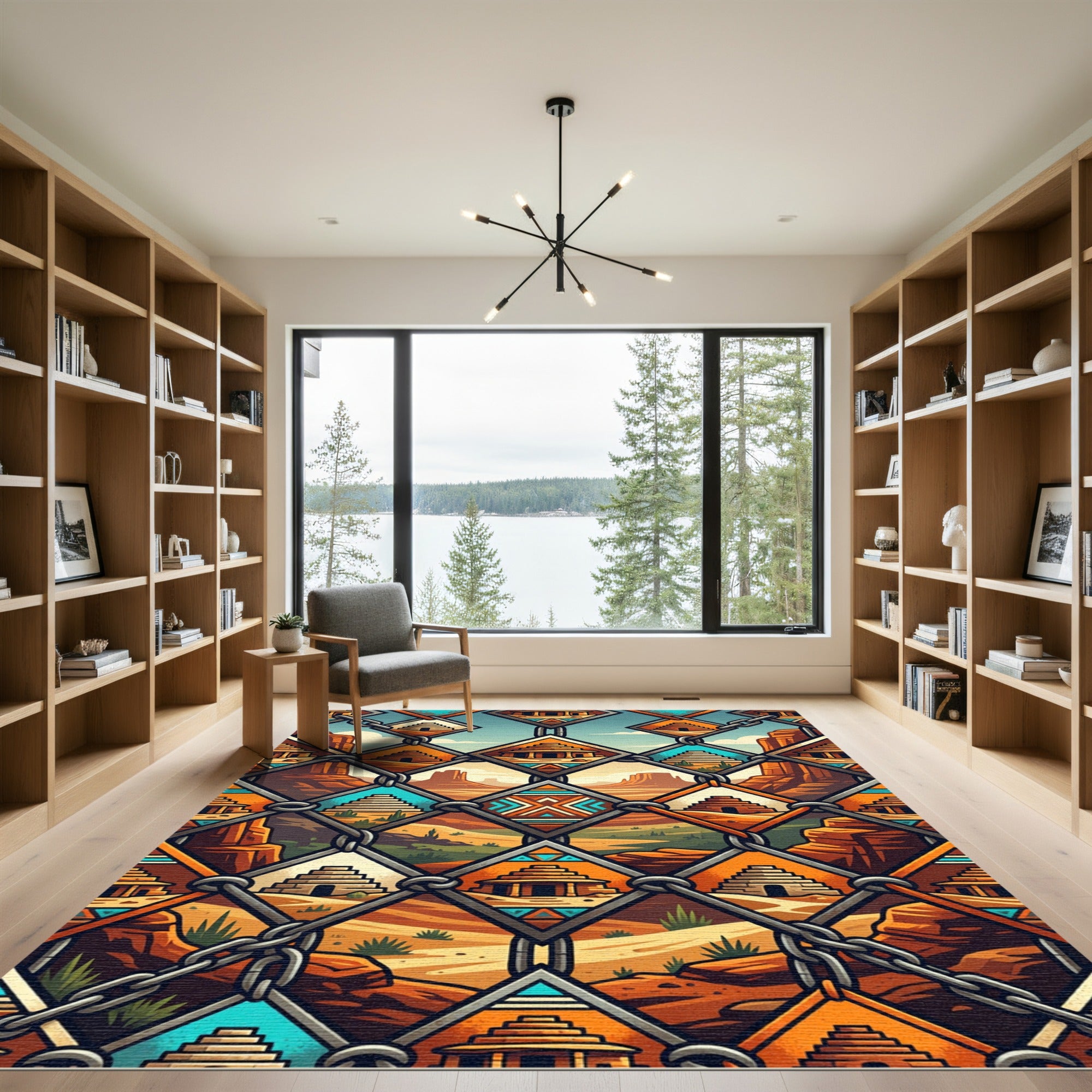Desert Vistas Pyramid Lodge Chain Link Rug