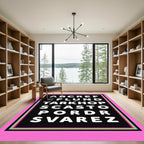 Retro Alphabet Word Puzzle Rug