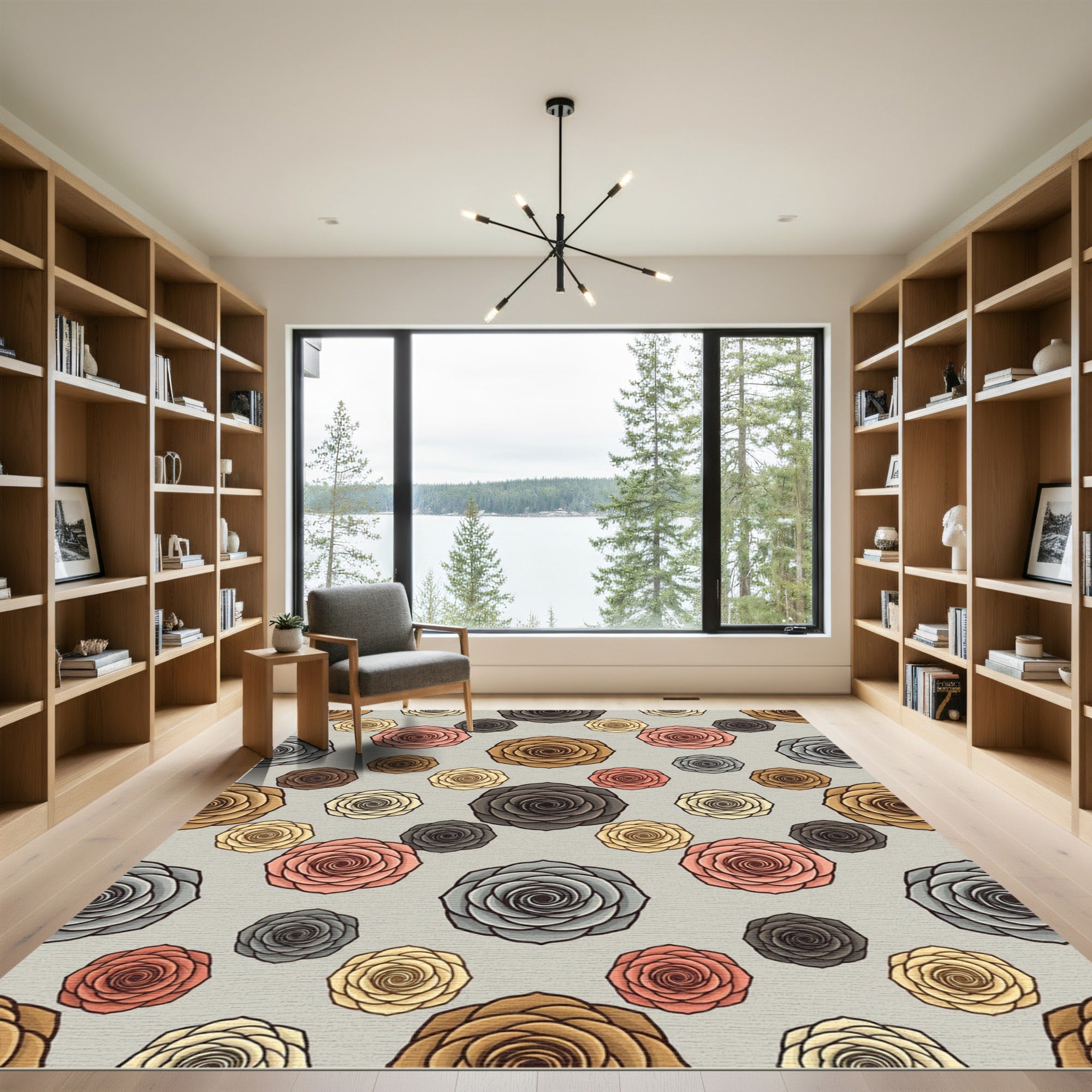 Rose Garden Assorted Colors All Over Rug