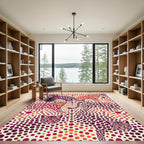 Vibrant Spotted Leopard Polka Dot Art Rug