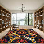 Mysterious Sun Staircase Eye Rug