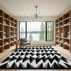 Monochromatic Geometric Arrow Arrangement Rug