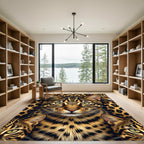 Bold Leopard Spots Feline Collage Rug