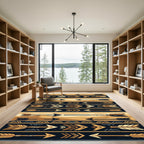 Golden Arrow Tribal Stripe Rug
