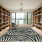 Striped Equine Abstract Overlay Rug