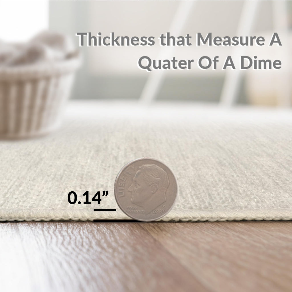 Abstract Aqua Brush Stroke Pattern Rug