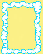 White Cloud Border Design Rug
