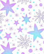 Whimsical Stars Aura Pattern Rug