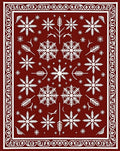 Winter Snowflake Pattern Rug