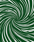 Deep Green Swirl Pattern Textile Rug