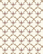 Classic Quatrefoil Floral Medallion Pattern Rug
