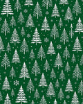 White Trees Green Forest Repeat Rug