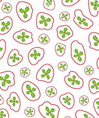 Green Holly Scatter Pattern Rug