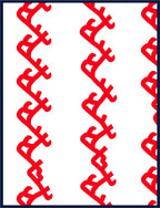Red Zigzag Vertical Pattern Rug