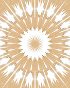 Radiant Sunburst Geometric Design Rug