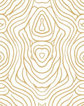 Golden Wood Grain Abstract Contour Rug