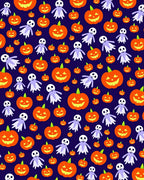 Jack-o'-lantern Ghost Happy Halloween Pattern Rug