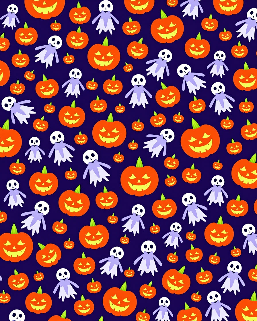 Jack-o'-lantern Ghost Happy Halloween Pattern Rug