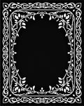 Classic White Floral Vine Scroll Rug