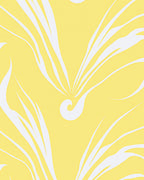 Bold White Abstract Swirl Pattern Rug