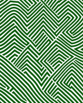 Green White Intersecting Geometric Stripes Rug