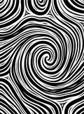Abstract Swirl Line Pattern Rug