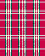 Classic Red Tartan Plaid Design Rug