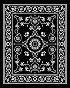 Classic Floral Border With Central Medallion Rug