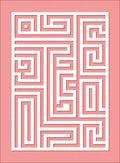Geometric Maze Pattern Rug