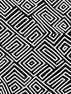 Abstract Geometric Maze Pattern Rug