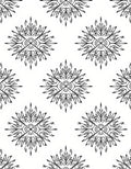 Abstract Floral Starburst Pattern Rug