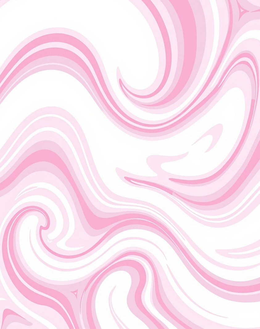 Pink Swirl Abstract Pattern Rug