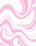 Pink Swirl Abstract Pattern Rug