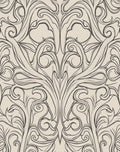 Antique Floral Scroll Pattern Rug