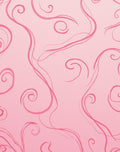 Pink Swirl Elegant Decorative Pattern Rug