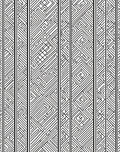 Striped Geometric Maze Pattern Rug